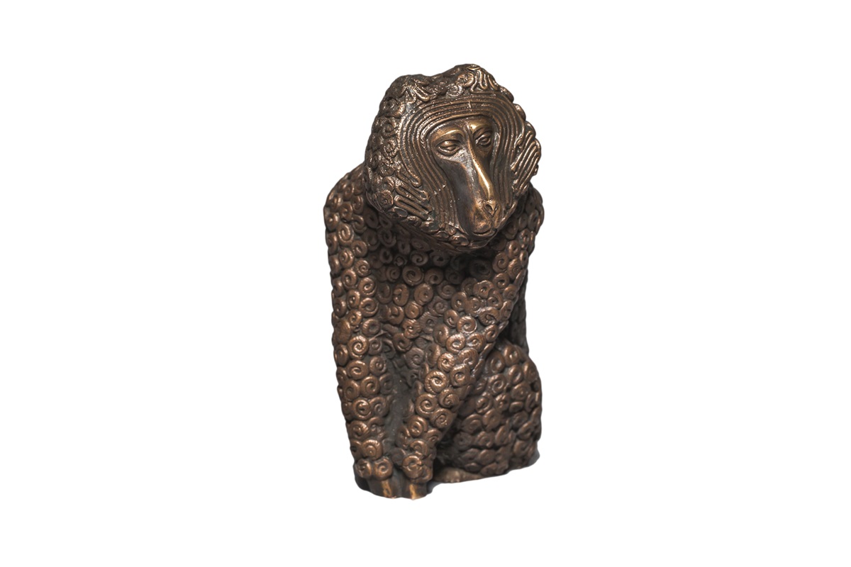картинка Скульптура бронзовая обезьяны MONKEY - BABOON  ПАВИАН   от магазина Одежда+