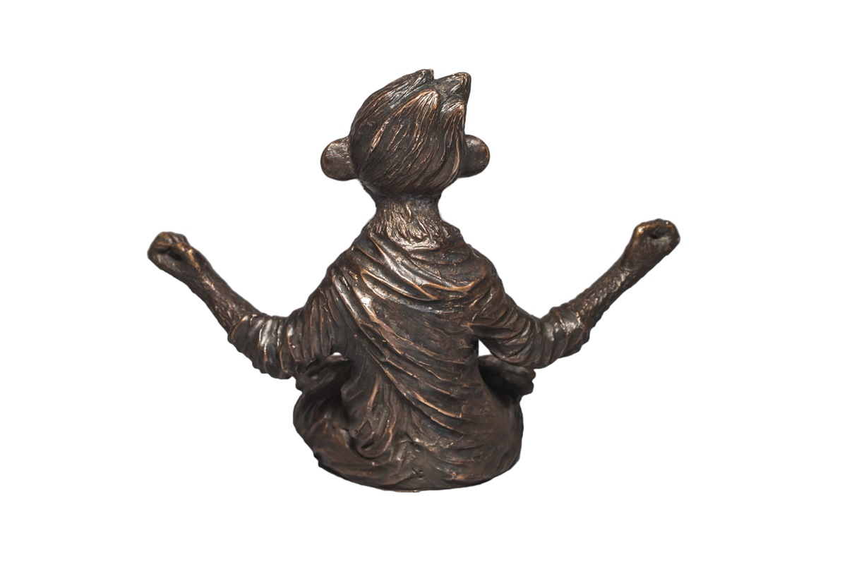 картинка Скульптура бронзовая обезьяны MONKEY RELAX   от магазина Одежда+